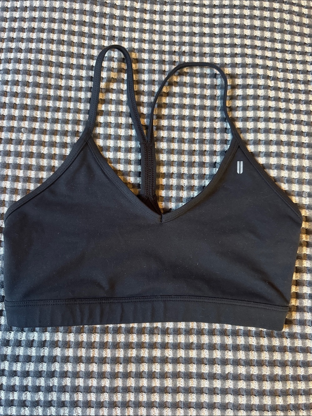NOBULL Black V-Neck Strappy Sports Bralette